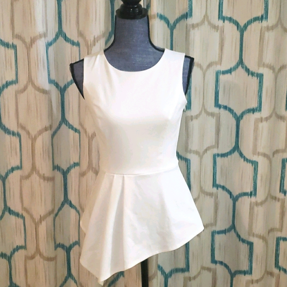 White House Black Market peplum top
